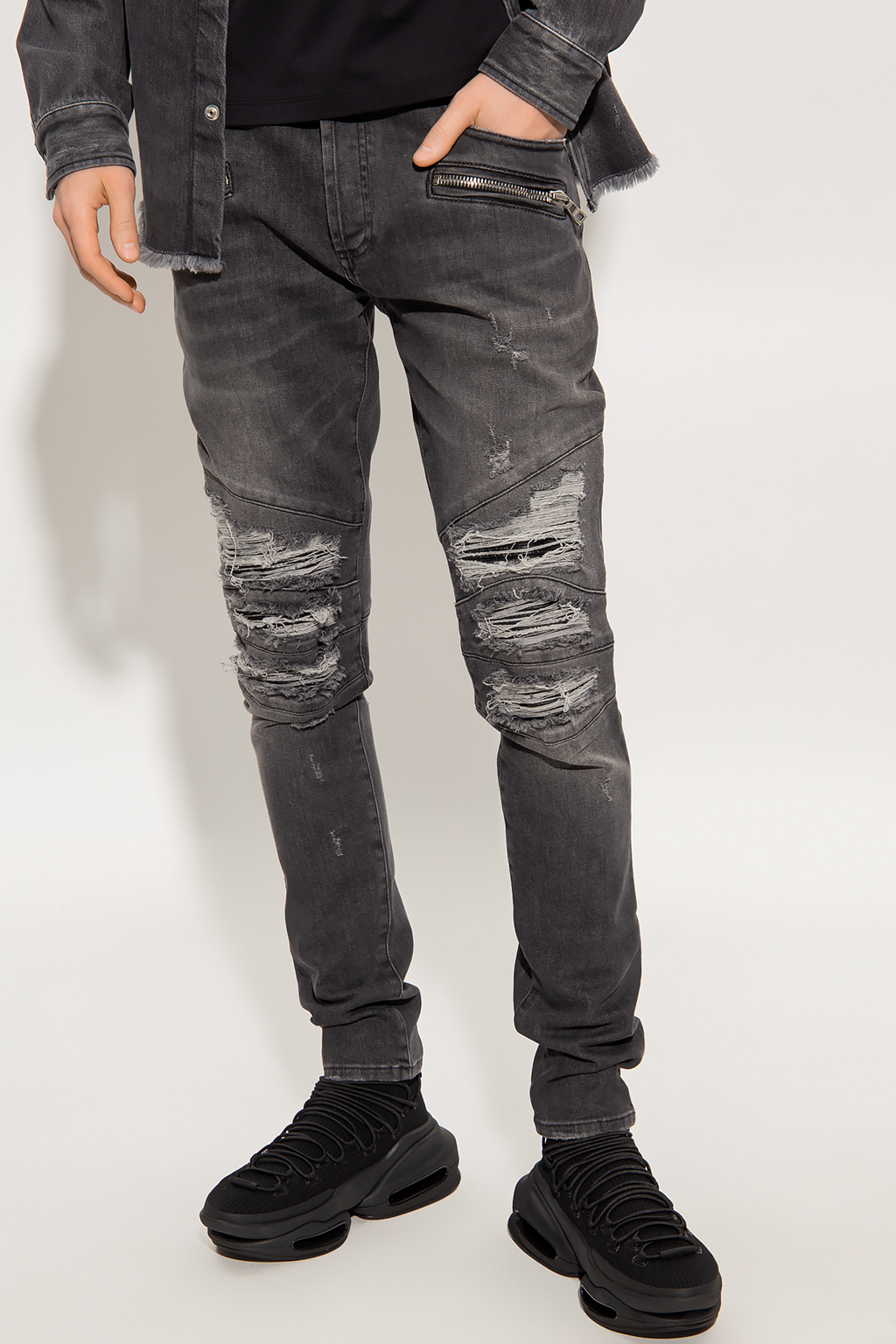 Distressed store balmain jeans